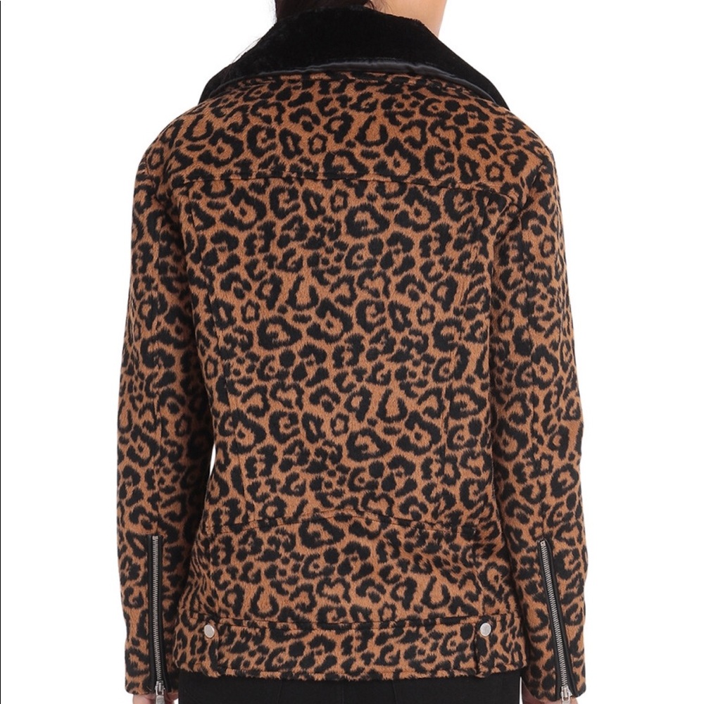 SOLD‼️Avec Les Filles leopard print wool jacket - Picture 3 of 3